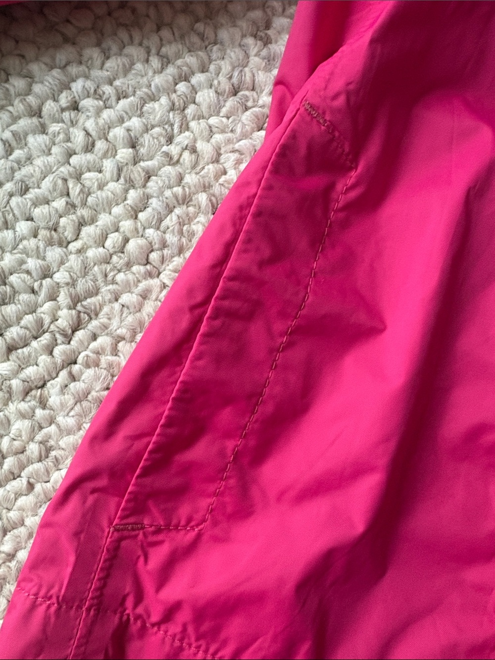 The North Face Girls' Bright Pink Hooded Raincoat - Picture 6 of 8
